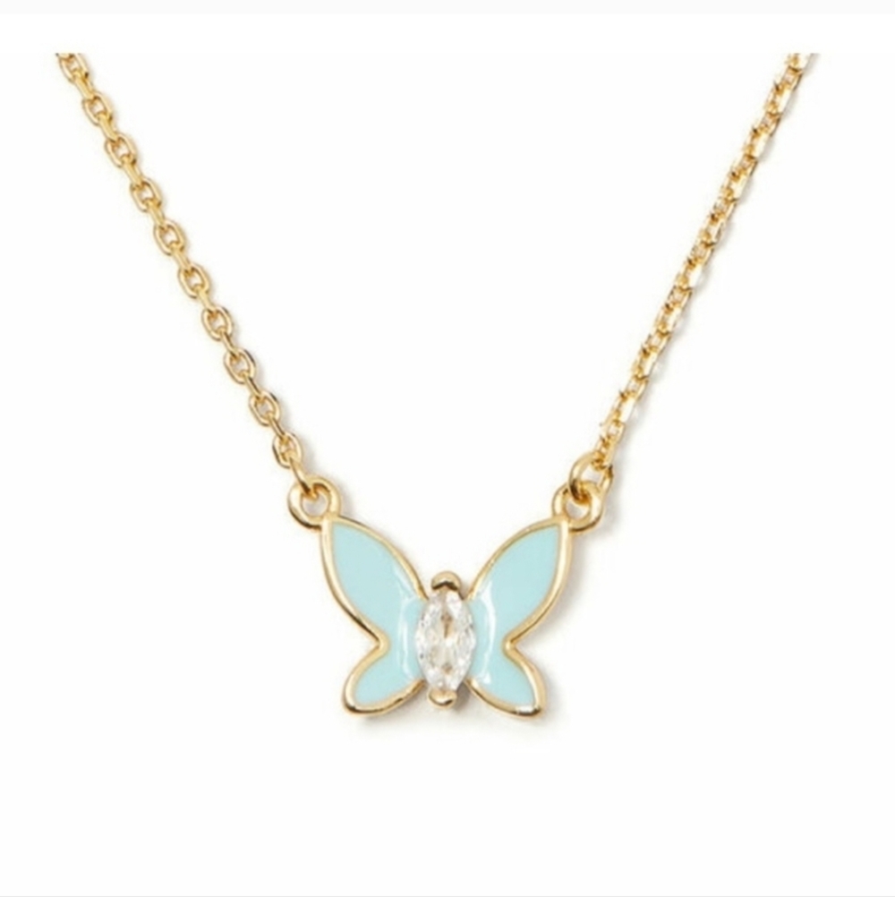 💙▪️Kate Spade▪️ Social Butterfly Pendant blue Necklace